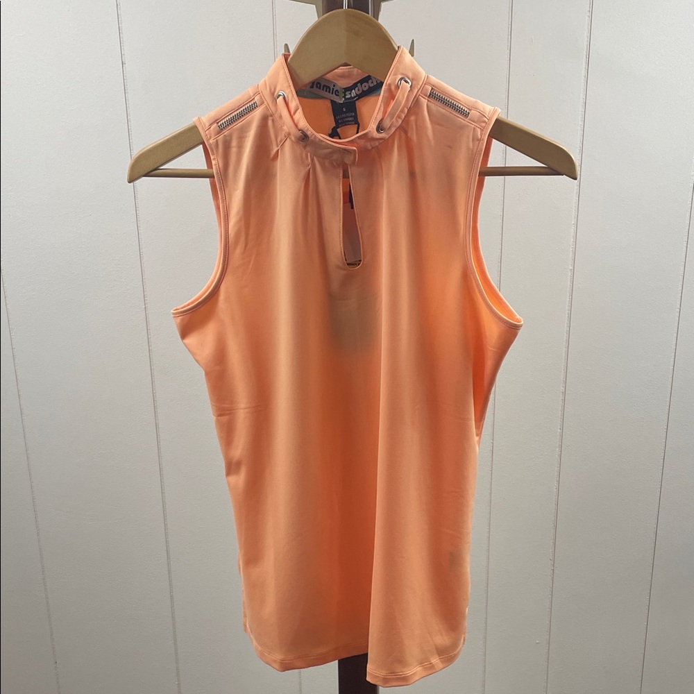 Jamie Sadock NWT Orange Sleeveless Golf Shirt
